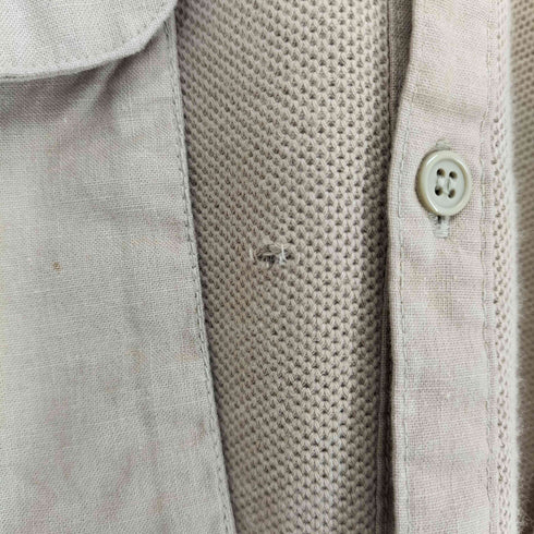 ピエールカルダン pierre cardin 80~90s フロントパネル切替フラップデザインコットンシャツ メンズ JPN:L