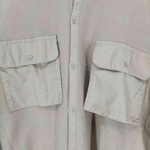 ピエールカルダン pierre cardin 80~90s フロントパネル切替フラップデザインコットンシャツ メンズ JPN:L
