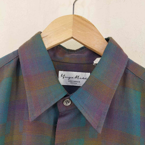 Yurgen Michel アクリルウール レギュラーカラーシャツ メンズ