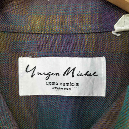 Yurgen Michel アクリルウール レギュラーカラーシャツ メンズ