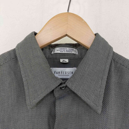 ヴァンヒューゼン VAN HEUSEN コットンポリ レギュラーカラーシャツ メンズ 16 1/2 32/33