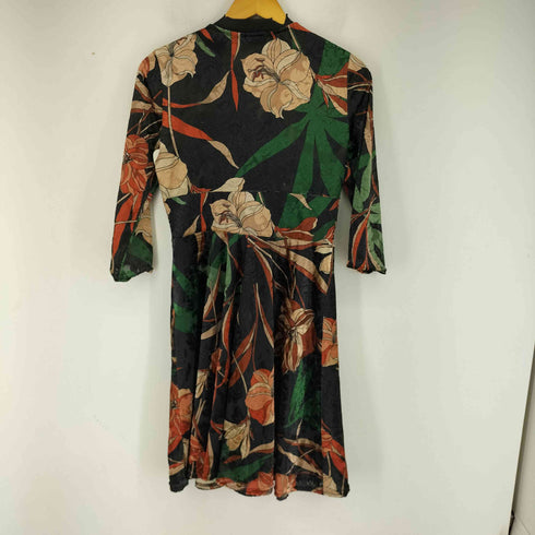 EGERIE PARIS フランス製 ベロアジャガードワンピース レディース FREE