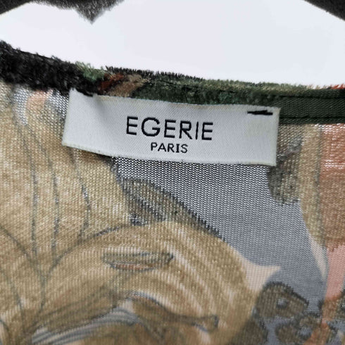 EGERIE PARIS フランス製 ベロアジャガードワンピース レディース FREE