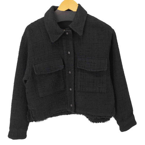 ザラ ZARA ツイードショートジャケット レディース import:S