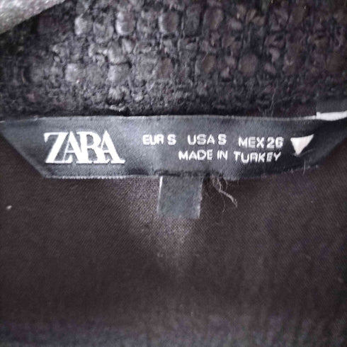 ザラ ZARA ツイードショートジャケット レディース import:S