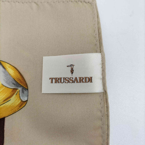 トラサルディ TRUSSARDI シルク100% 総柄スカーフ レディース