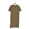 ザラ ZARA サイドスリット クルーネックTシャツワンピース レディース import:M
