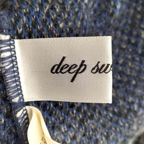 DEEP SWEET EASY モヘア混 ネイティブ柄 タッセル ニットスカート レディース FREE