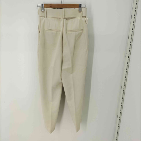 ザラ ZARA ベルト付きセンタープレステーパードパンツ レディース JPN:S