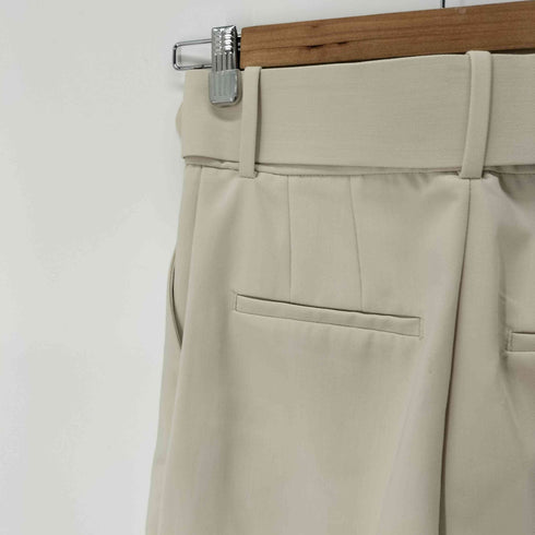 ザラ ZARA ベルト付きセンタープレステーパードパンツ レディース JPN:S