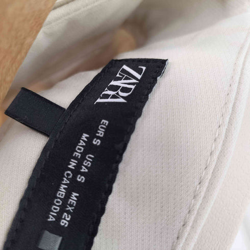 ザラ ZARA ベルト付きセンタープレステーパードパンツ レディース JPN:S