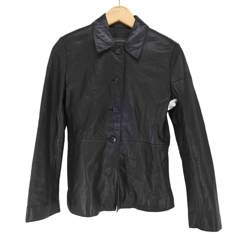 バナナリパブリック BANANA REPUBLIC 90~00S ボタンレザージャケット レディース JPN:XS