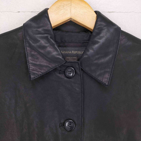 バナナリパブリック BANANA REPUBLIC 90~00S ボタンレザージャケット レディース JPN:XS