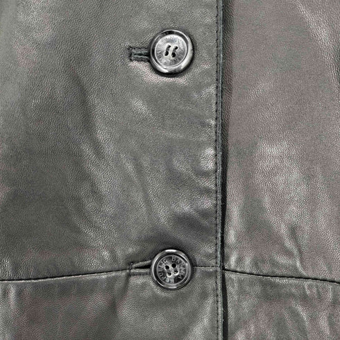 バナナリパブリック BANANA REPUBLIC 90~00S ボタンレザージャケット レディース JPN:XS