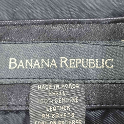 バナナリパブリック BANANA REPUBLIC 90~00S ボタンレザージャケット レディース JPN:XS