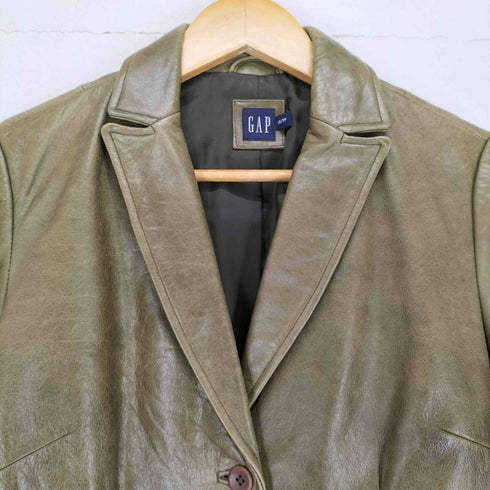 ギャップ Gap 00S OLD レザーテーラードジャケット レディース JPN:XS