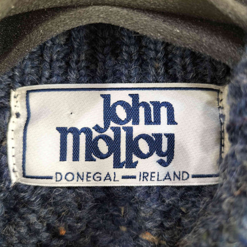 ジョンモロイ John Molloy アイルランド製 ウッドボタンカーディガンジャケット メンズ