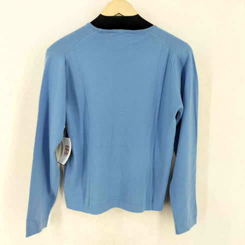 ジョンスメドレー JOHN SMEDLEY イングランド製 メリノウール ハイゲージ クルーネックニット レディース import:S