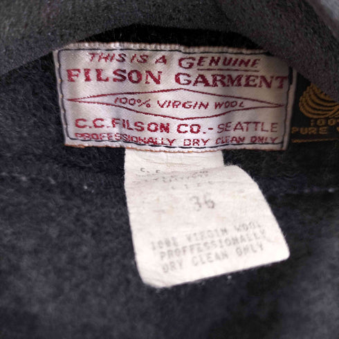 フィルソンガーメント FILSON GARMENT 70S-80S ひし形タグ マッキノーウールベスト メンズ US:36