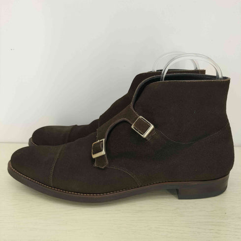 バーニーズニューヨーク BARNEYS NEWYORK ダブルモンク チャッカブーツ スエード メンズ 9