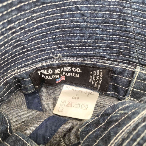 ポロジーンズカンパニーラルフローレン POLO JEANS COMPANY RALPH LAUREN デニムバケットハット メンズ FREE