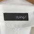 スタイリング styling 23AW ノット シャツブラウス ノースリーブ ギャザー ペプラム レディース ONE SIZE