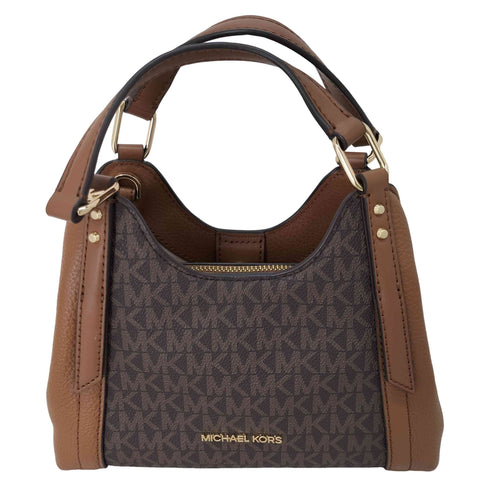 マイケルコース Michael Kors アロスモールトリプルコンパートメント モノグラム レザーハンドバッグ レディース