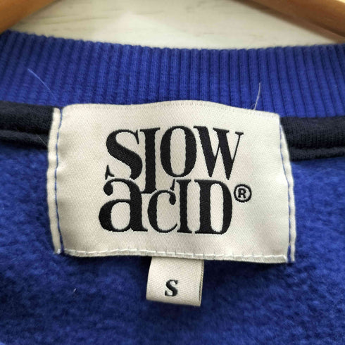 SLOW ACID プリント クルーネックスウェット メンズ import:S