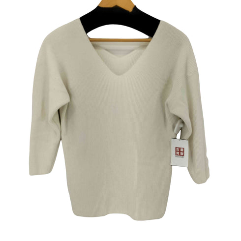 ロクビューティーアンドユースユナイテッドアローズ 6 BEAUTY & YOUTH UNITED ARROWS V NECK KNIT レディース FREE