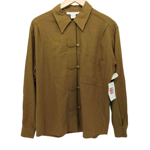90-00S シルク L/S シャツ レディース JPN:XS