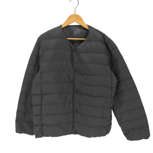 ムジ MUJI 2023AW 軽量ダウン(帯電防止裏地)ノーカラージャケット メンズ JPN:XL