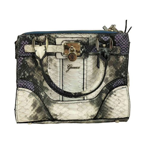 ゲス GUESS GREYSON STATUS CARRYALL 蛇柄ハンドバック レディース