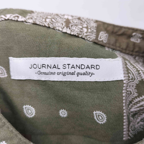 ジャーナルスタンダード JOURNAL STANDARD 21SS ビッグシルエットバンドカラーシャツ イージーパンツ ペイズリー柄 レディース S