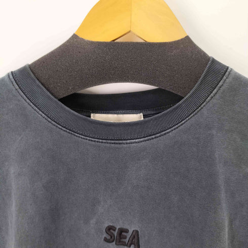 ウィンダンシー WIND AND SEA SEA PIGMENT TEE ロゴ刺繍S/S Tシャツ ピグメント メンズ JPN:L