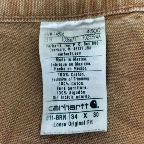 カーハート Carhartt ペインターパンツ メンズ 34