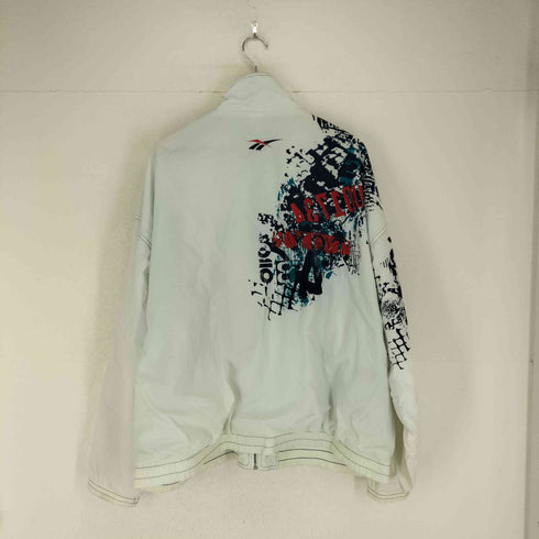 リーボック Reebok 90S 刺繍タグ ハイネックナイロンジャケット メンズ XXL