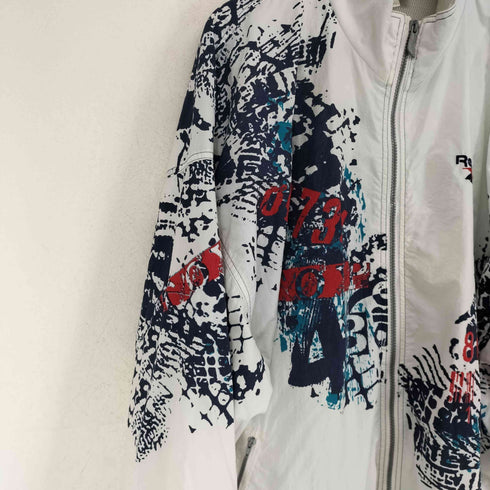 リーボック Reebok 90S 刺繍タグ ハイネックナイロンジャケット メンズ XXL