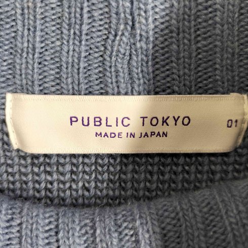 パブリックトウキョウ PUBLIC TOKYO ステッチオーバータートルネックニット メンズ JPN:1