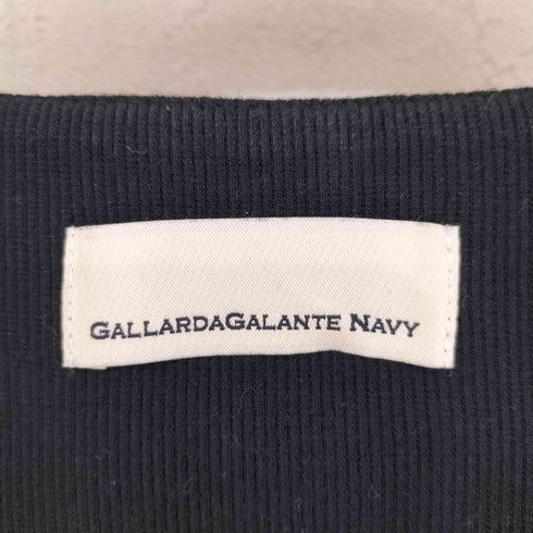 ガリャルダガランテネイビー GALLARDAGALANTE NAVY スクエアネックリブカットソー レディース JPN:S