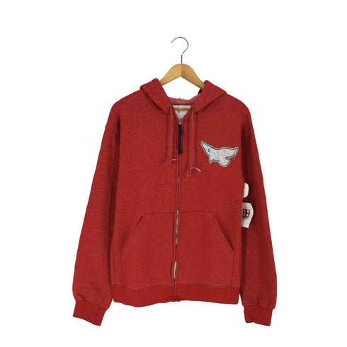ROLLAND BERRY CREATE パッチ 背面プリント ジップアップパーカー メンズ import:S