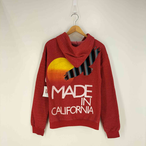 ROLLAND BERRY CREATE パッチ 背面プリント ジップアップパーカー メンズ import:S