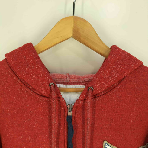 ROLLAND BERRY CREATE パッチ 背面プリント ジップアップパーカー メンズ import:S