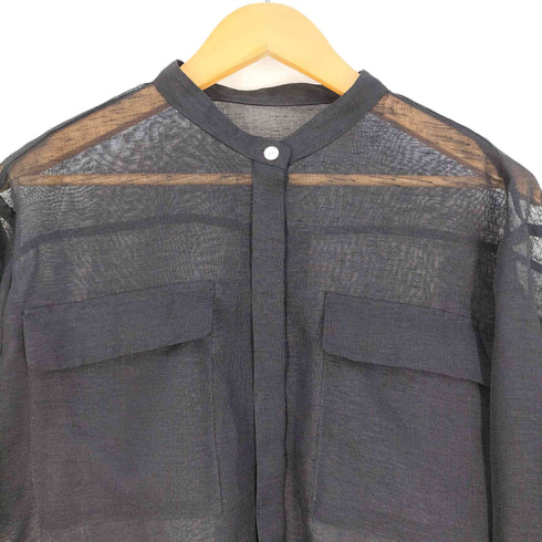 アメリ AMERI MEDI NATURAL LIKE OVER SIZE SHIRT シアーシャツ レディース FREE