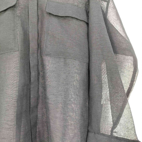 アメリ AMERI MEDI NATURAL LIKE OVER SIZE SHIRT シアーシャツ レディース FREE