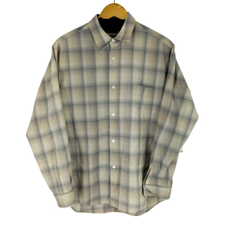 ビューティーアンドユースユナイテッドアローズ BEAUTY & YOUTH UNITED ARROWS 尾州 オンブレチェック レギュラーフォルム テーパード シャツ メンズ JPN:L