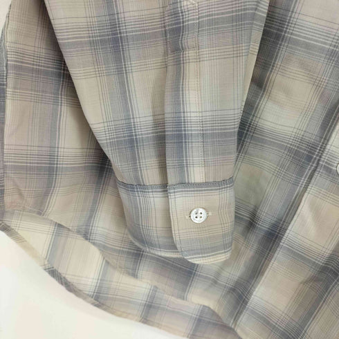 ビューティーアンドユースユナイテッドアローズ BEAUTY & YOUTH UNITED ARROWS 尾州 オンブレチェック レギュラーフォルム テーパード シャツ メンズ JPN:L