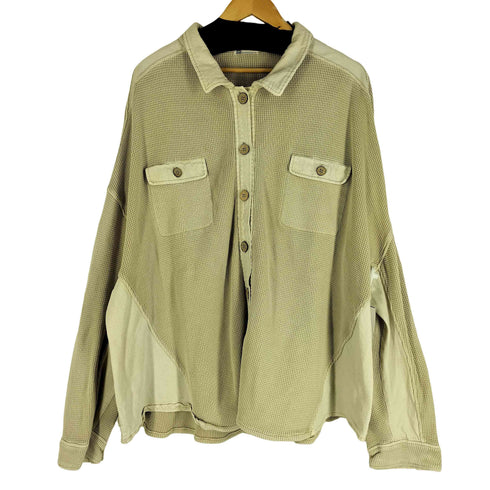 クラシカルエルフ CLASSICAL ELF 別注 ヴィンテージライク ピグメントワッフルドッキングシャツ レディース JPN:XL