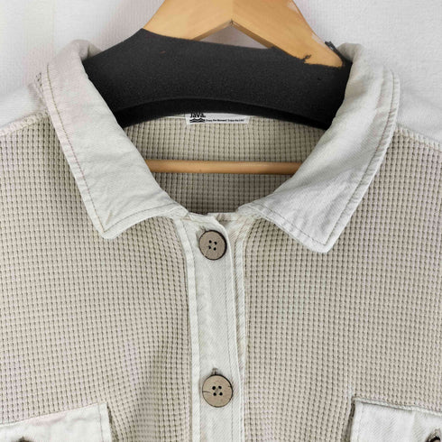 クラシカルエルフ CLASSICAL ELF 別注 ヴィンテージライク ピグメントワッフルドッキングシャツ レディース JPN:XL