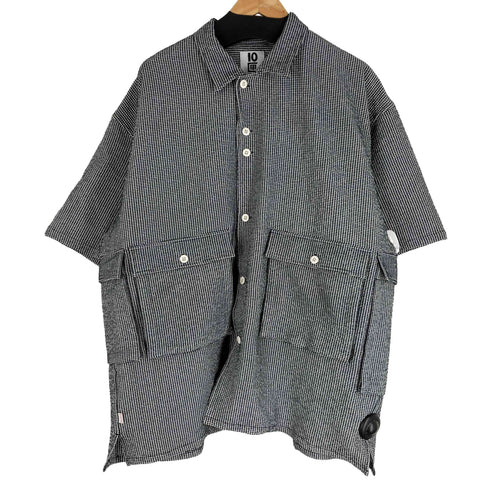 テンボックス 10匣 TENBOX DRUG DEALER SHIRT シアサッカー ギンガムチェック メンズ JPN:L
