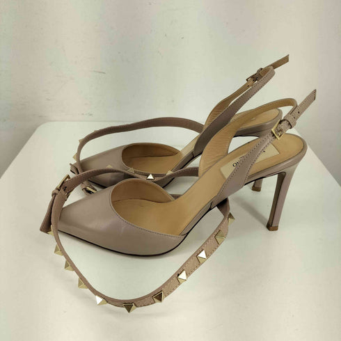 ヴァレンティノ Valentino スタッズデザインヒールパンプス レディース EUR:36